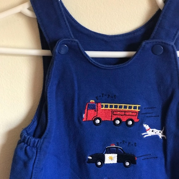 Le Top FirefighterPolice appliqué Cotton Overalls - Picture 5 of 8